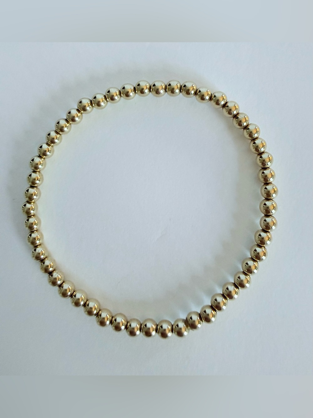 NWT enewton Classic Gold 4mm Bead Bracelet Gold Filled BCLG4 - Picture 3 of 4